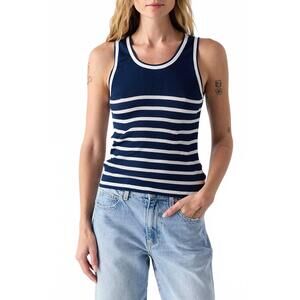 NEW AMO lady love tank in neptune / white stripe